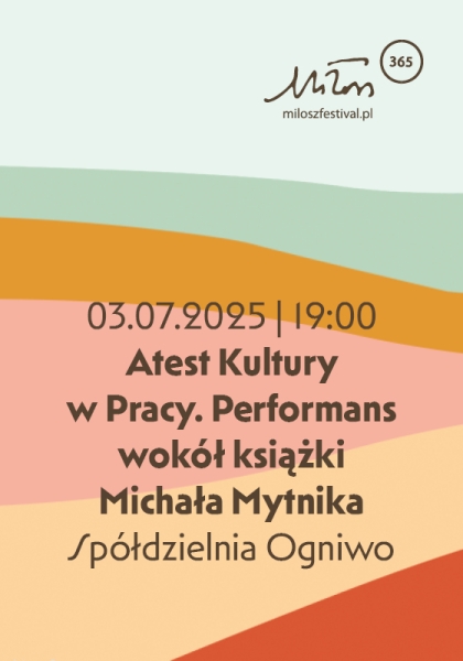 Atest Kultury w Pracy. Performans wokół książki Michała Mytnika