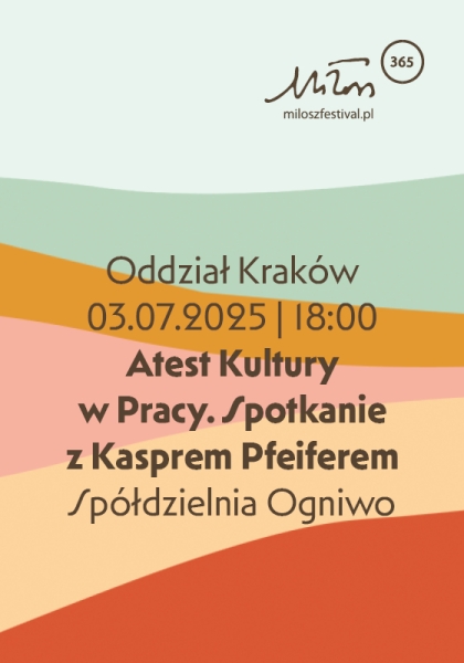 Atest Kultury w Pracy. Spotkanie z Kasprem Pfeiferem