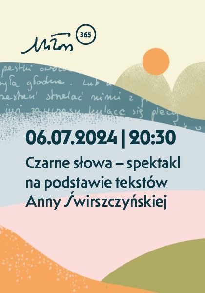 Czarne słowa – spektakl na podstawie tekstów Anny Świrszczyńskiej