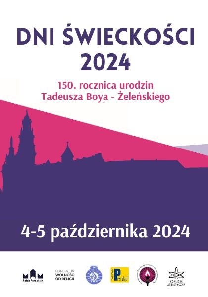 Dni Świeckości 2024. 150 rocznica urodzin Tadeusza Boya - Żeleńskiego