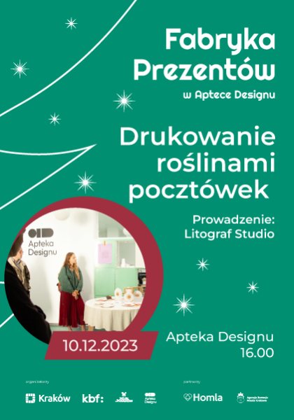 Drukowanie roślinami pocztówek, 10.12.2023, godz. 16:00
