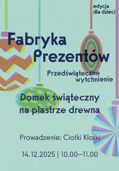 Fabryka Prezentów - Domek świąteczny na plastrze drewna