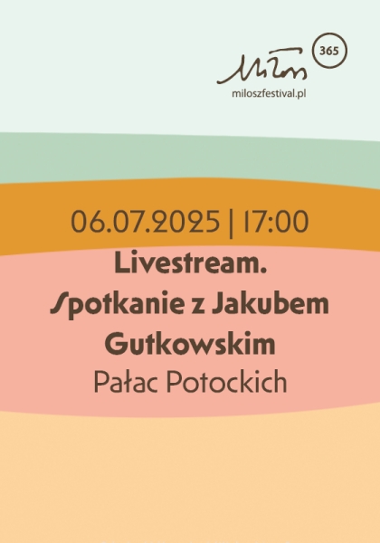 Livestream. Spotkanie z Jakubem Gutkowskim