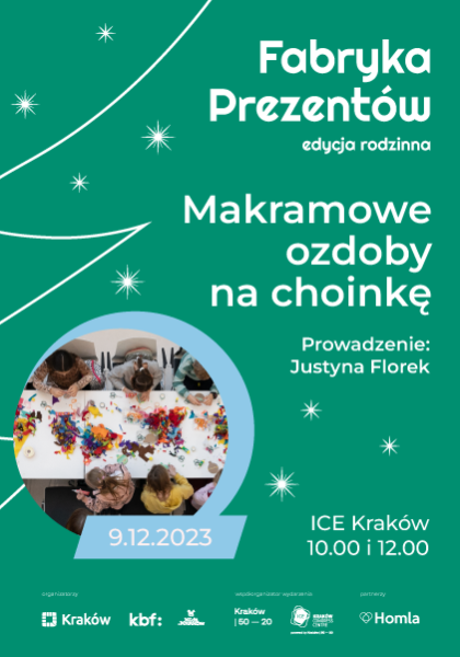 Makramowe ozdoby na choinkę, 9.12.2023, godz. 10:00