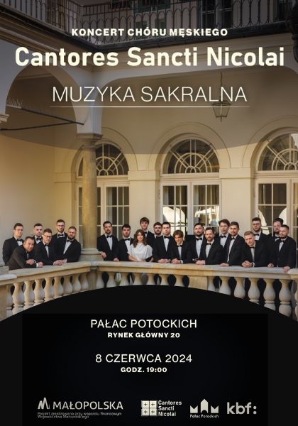 Muzyka sakralna w Pałacu Potockich. Koncert Chóru Męskiego Cantores Sancti Nicolai