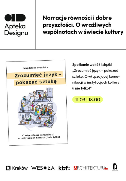 grafika przedstawia rampę, która znajduje się z tyłu budynku Apteki Designu, cała grafika jest w kolorze jasnozielonym, a na śrdoku jest duży biały napis "Wydarzenie w Aptece Designu" - jest to zaślepka przed oficjalną grafiką
