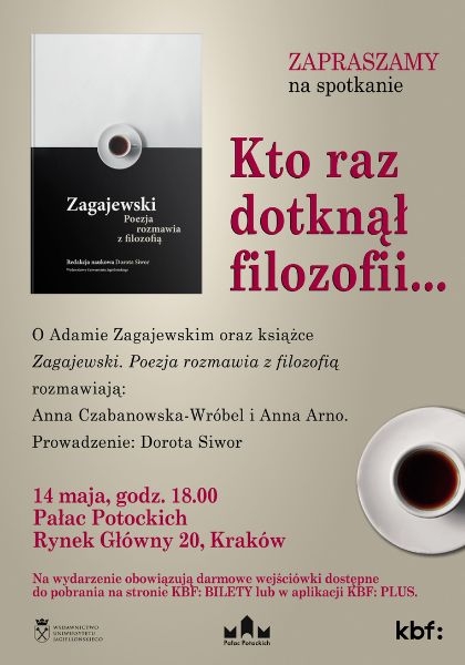 O Adamie Zagajewskim oraz książce "Zagajewski. Poezja rozmawia z filozofią"