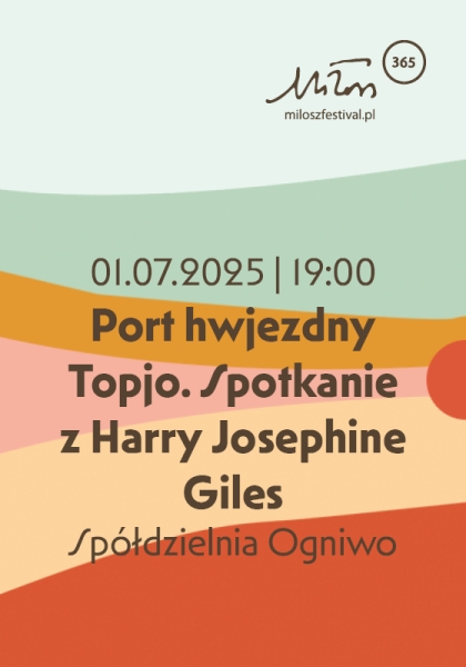 Port hwjezdny Topjo. Spotkanie z Harry Josephine Giles