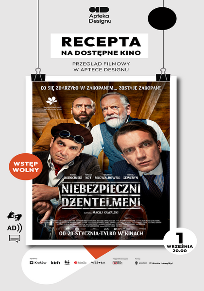 Recepta na dostępne kino: pokaz plenerowy filmu '"Niebezpieczni dżentelmeni"