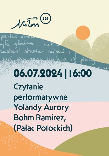 Spotkanie Verspopolis: czytanie performatywne Yolandy Aurory Bohm Ramirez