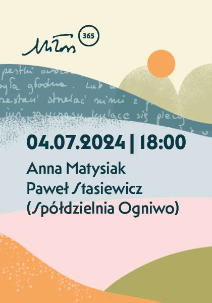 Spotkanie z Anną Matysiak i Pawłem Stasiewiczem