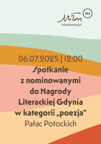 Spotkanie z nominowanymi do Nagrody Literackiej Gdynia w kategorii „poezja”