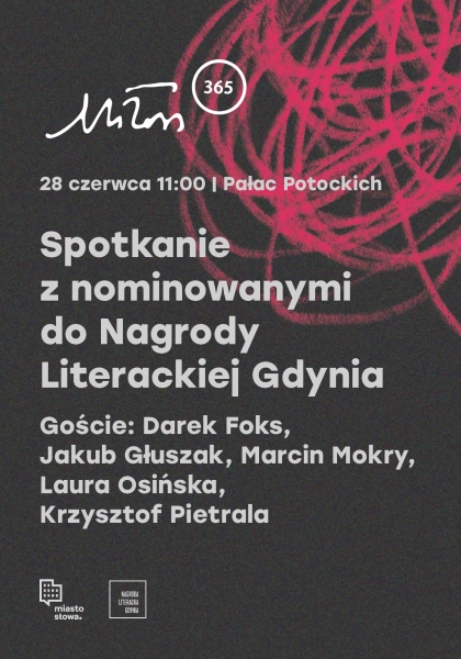 Spotkanie z nominowanymi do Nagrody Literackiej Gdynia w kategorii „poezja”