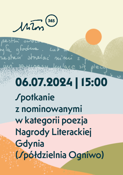 Spotkanie z nominowanymi do Nagrody Literackiej Gdynia w kategorii „Poezja”