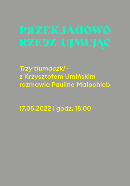 Przekładowo rzecz ujmując