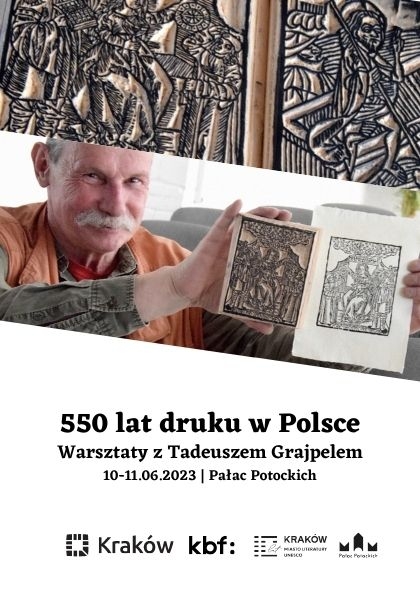 Warsztaty I. Czarna Sztuka – międzypokoleniowe warsztaty drukarskie z Tadeuszem Grajpelem