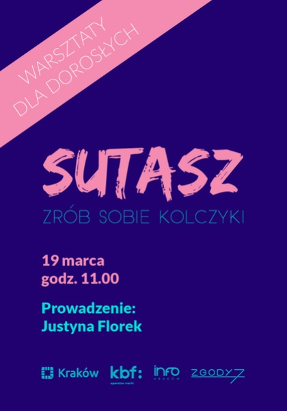 Kolczyki z sutaszu
